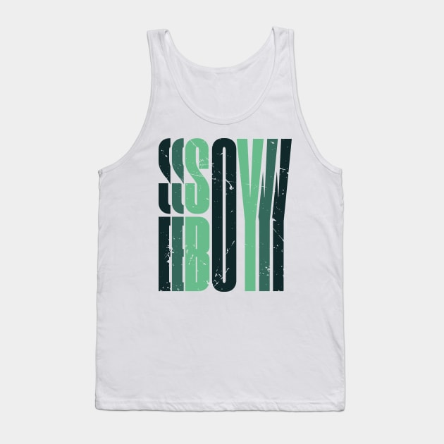 Soy Boy Distressed (v2) Tank Top by bluerockproducts